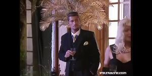 Silvia Saint Sucks A Dick At A Party While Everyone Watches (Cum swallows, Well Hung)