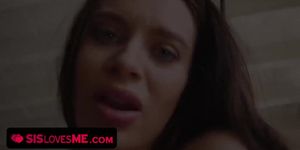 Sis Loves Me - Busty Petite Stepsister Exposes Her Shaved Pussy And Gets Fucked By Her Creepy Stepbro (Lana Rhoades)