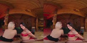 Teen Hotties Clara Mia and Nikki Hill Share You In A Threesome VR Porn (Nikki Hillton, That girl)