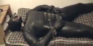 Rubberboy in Bondage for the night