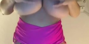Amateur BBW with big boobs on cam