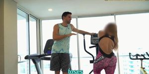 Venezuelan Big Booty Gold Digger Gets Fucked After A Workout