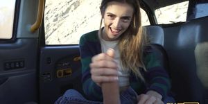 Fake Taxi Horny art student loves taking a massive cock in her ass
