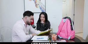 Little Asian Teen Fucks Her Tutor After Seducing Him (Paisley Paige)