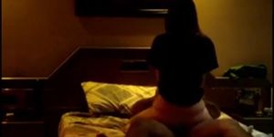 Naughty amateur couple in a love motel
