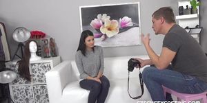 Amazing Brunette Getting Pounded On The Casting Couch (amateur real, Czech amateur)