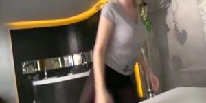 Blonde shakes ass very well and gets fucked