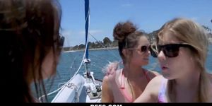 Bffs - Hot Sugar Babies Share Mature Dick On A Boat