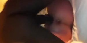 She enjoys his BIG BLACK COCK!