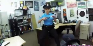 Sexy Hot Police Officer In The Pawnshop Willing To Strike A Deal