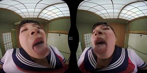 [VR] Japanese Girl Face Licking #1
