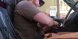 Horny Guy Bustin A Nut at the Bank  Hands free Public Cum