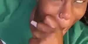 Huge bbc facial