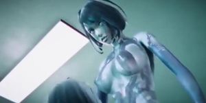 Cortana replicatied herself she fuck her clone