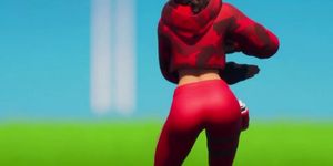 Hot female Fortnite skins emote dancing to Booty Bounce (By Tujamo)