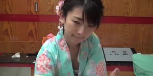 Hot Japanese Teen In Kimono Gets Her Tight Pussy A Creampie Load