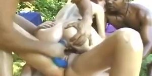 Group swimming turns into nasty group sex