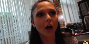 Naughty pornstar fucks her fan in POV-style video