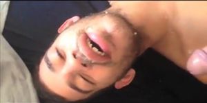 Arab Boy take the full load of daddys cum