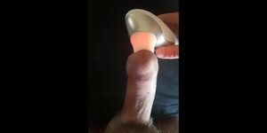 Womanizer male moaning intense orgasm