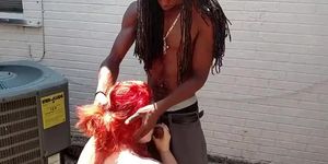 Dread Fucks a BBW Outside