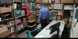 Shoplyfter getting off Best Mates Caught Shoplifting Screw For Freedom