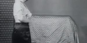 Sexy Mature Lady in Stockings Takes Off getting off(1950s Vintage)
