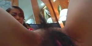 Miku has hairy twat fucked with food and sex toys
