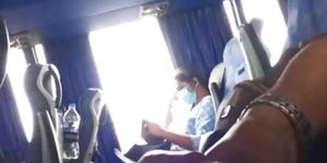 Cock Flash And Huge Cum On Indian Lady On Bus
