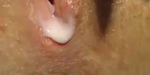 Wet And Creamy Pussy Up Close