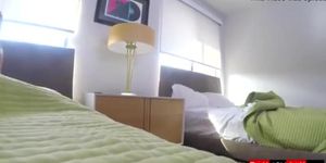 Horny step sis slides into brother's bed