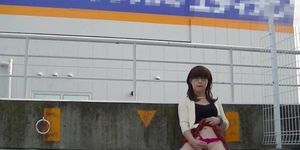 Japanese Crossdresser Outdoor Flashing