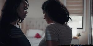 SWEETHEART VIDEO - Lesbian ebony babe enjoys 69 pose sex with bigtits GF