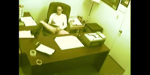 SCANDALOUSGFS - secretary fingering and masturbating pussy at office