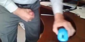 Grandpa in Suit Masturbating (amateur )