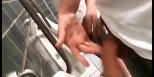 public  bath and dressing rooms stroking and cumming