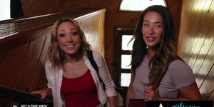 GIRLSWAY   Eva Lovia Gets Really Slutty After Looking At Herself Through A Dark Mirror At A Cabin (Lily LaBeau)