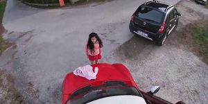 Petite Hot Chicks On Risky Sex In Public Street (amateur real)