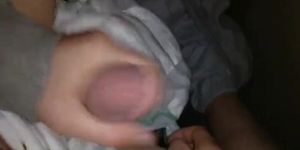 Twink cumming his wet diaper (My Wet)