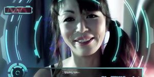 Glam asian star Marica Hase gets funny facial (Marika Hase)