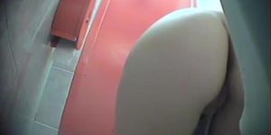 Hot Pregnant Girl With A Big Booty Takes A Pee In The Clinic Wc