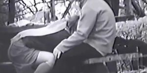 Infrared bench couple fucking