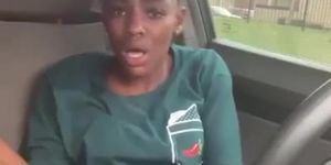 Ebony Girl In Car Masturbating Busted