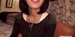 Horny Japanese woman wants to climax on her first date