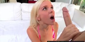 Skinny teen Halle Von enjoyed huge cock