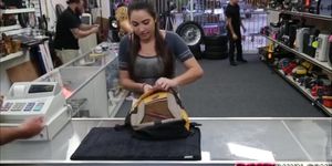 Beautiful and sexy college teen gets banged rough at the pawnshop (Beautiful Sexy)