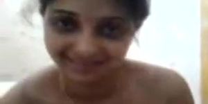 Brainy Indian Aunty's Bare Tub , Deep Throat to spouse's Shaft