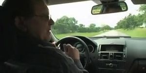 Grandpa providing hard-on to a naughty honey and cum shot explosion