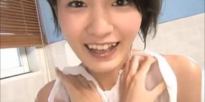 Asian Teenager Ryo Shihono Wash Unspoiled non - bare