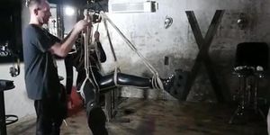 libertine fetish en latex en confine limit restrain bondage shibari hog tied Restrict Restrain Bondage & Discipline